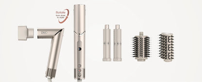 Shark HD430 FlexStyle Hair Dryer & Airwrap – Negative Ion Blow Dryer Brush, Multi-Styler with Auto-Wrap Curlers