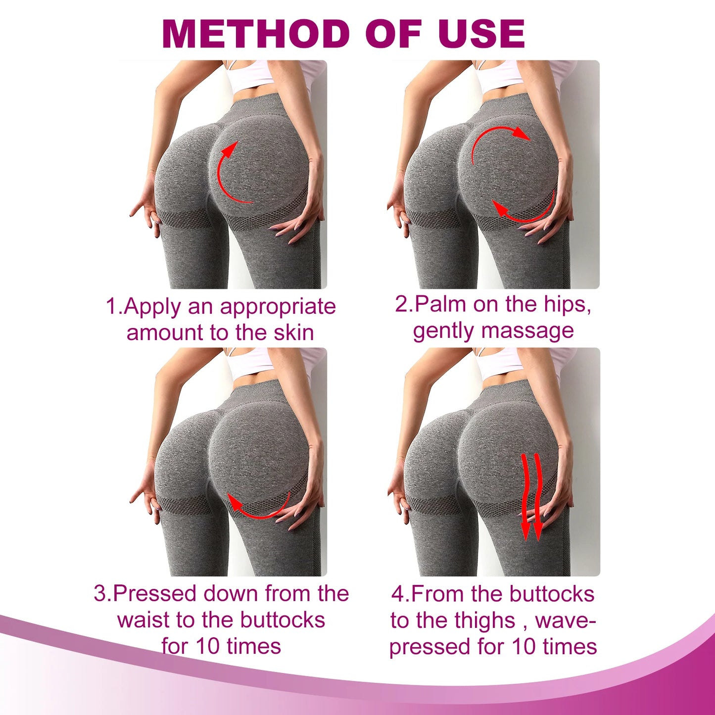 Hip Buttock Care Cream – Firming & Lifting Body Lotion, Moisturizing Shaping Massage Cream for Smooth, Plump & Toned Skin Care