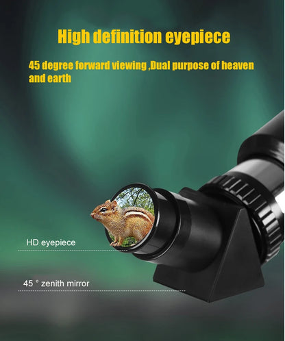 BORWOLF 40070 Professional Astronomical Telescope - 333X High-Definition Monocular for Moon, Stars & Bird Watching