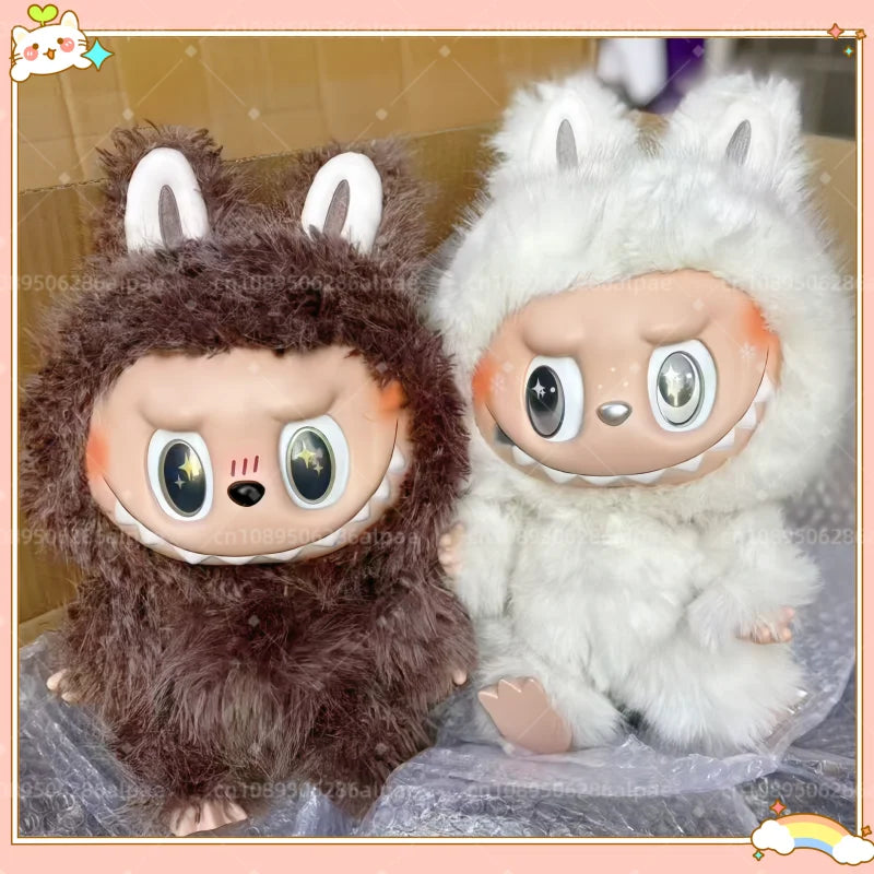 38cm Labubu Zimomo Angel Vinyl Figure – Creative DIY Monster Pendant Toy Gift