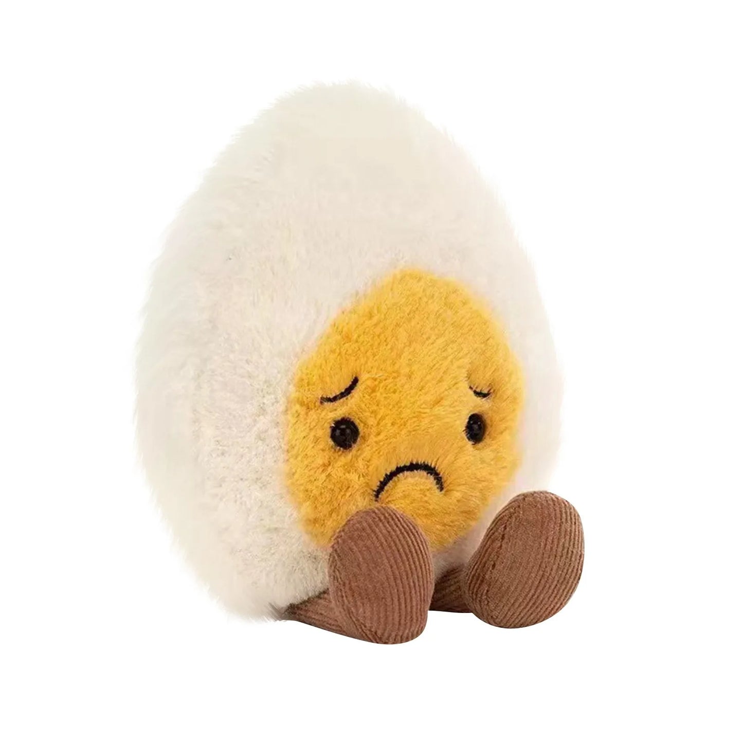Lovely Soft Boiled Egg Cat Toy – Creative Pet Doll, Happy Smile Plush for Home, Holiday & Kids Gift