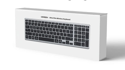 UGREEN Wireless Bluetooth 5.0 & 2.4G Keyboard – 99 Keycaps Russian/Korean/English, USB-C Rechargeable for MacBook, iPad, PC & Tablet