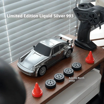 1:24 4WD RC Drift Car – High-Speed 20KM/H Remote Control Racing Toy with Turbo, 2-Speed & LED Lights for Kids & Adults