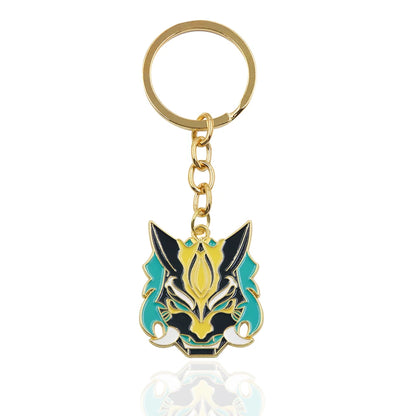 Genshin Impact Venti Eye Keychain 1:1 – Luminous Anime Cosplay Key Ring Backpack Pendant Gaming Accessories Gift