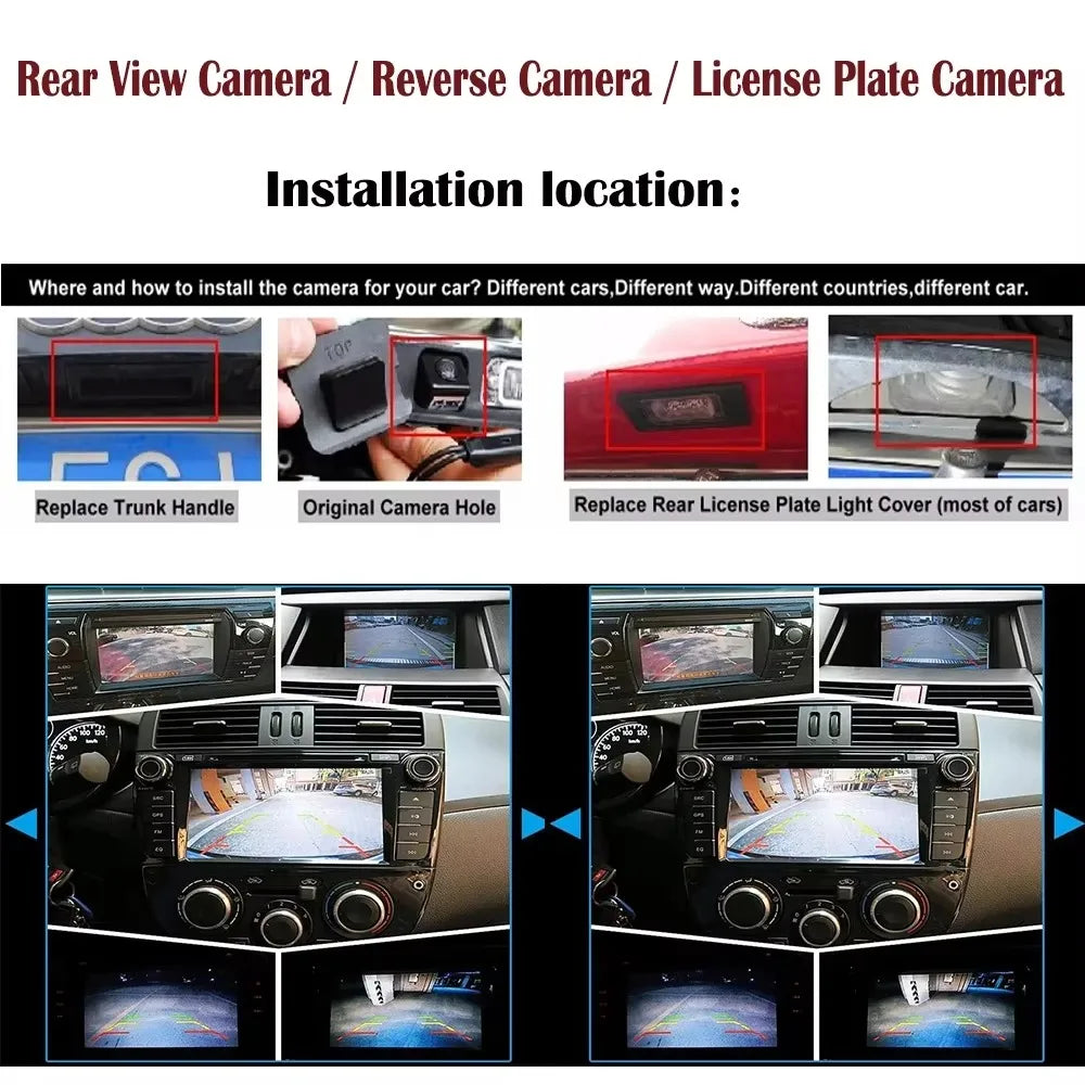 Toyota Aurion Camry XV40 Rear View Camera - CCD Night Vision Reversing & License Plate Camera 2007–2013