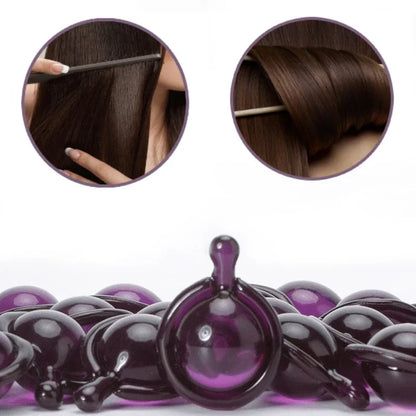Smooth Silky Hair Vitamin Capsules: Keratin Complex Oil for Hair Care - Repair Damaged Hair with Anti Hair Loss Serum (5/10/15Pcs)