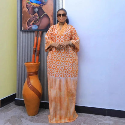 Plus Size African Maxi Dress - Traditional Dashiki Ankara Kaftan Abaya Robe