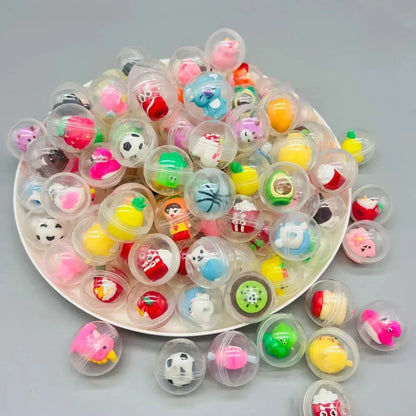 30/50-Piece 32mm Transparent Eggshell Toys - Mixed Party Favors, Pinata Fillers, Birthday Gifts, and Carnival Rewards