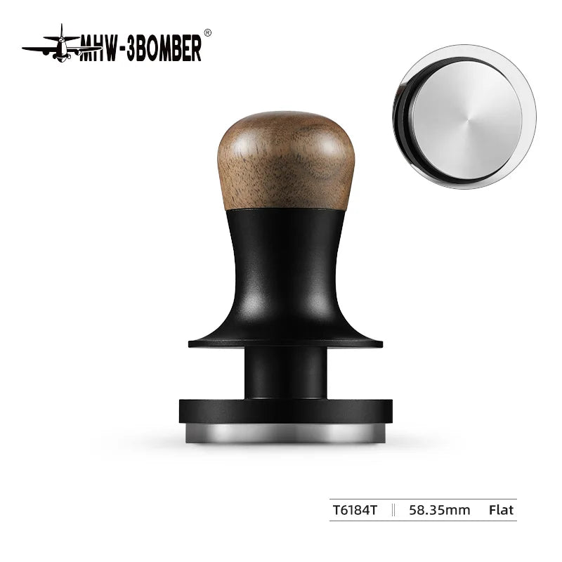 MHW-3BOMBER 30lb Calibrated Coffee Tamper – 51mm/53mm/58mm Flat Espresso Tamper with Spring-Loaded Pressure for Baristas