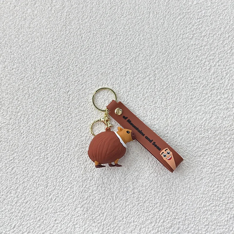 Italian Brainrot Cartoon Keychain – Funny Tung Tung Tung Anime PVC Key Ring Pendant Gift