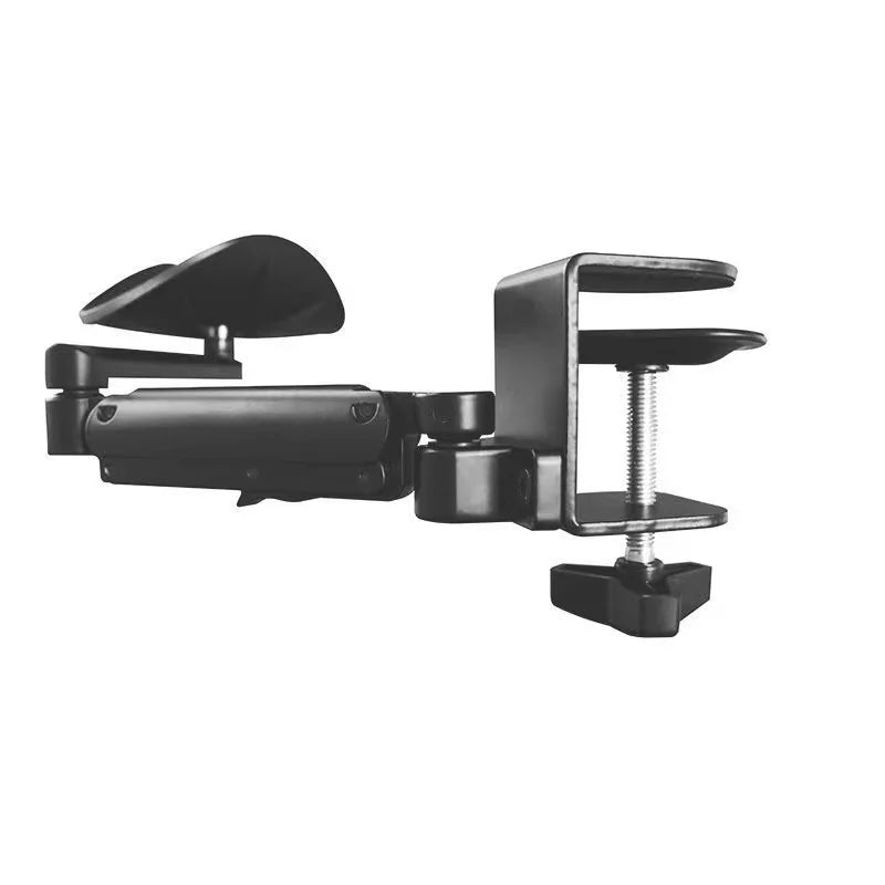 Metal Ergonomic Arm Rest Wrist Support - Adjustable Mouse Pad Armrest Bracket for Computer, Home Office, and Console