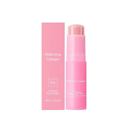PDRN Pink Collagen Multi Balm Stick - Volufiline Facial, Eye, and Neck Moisturizer for Hydrated, Plump-Looking Skin