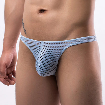 Men’s Ultra-Thin Breathable Underwear – Soft High Elastic Low Waist U-Convex Sexy Briefs Panties Comfort Fit