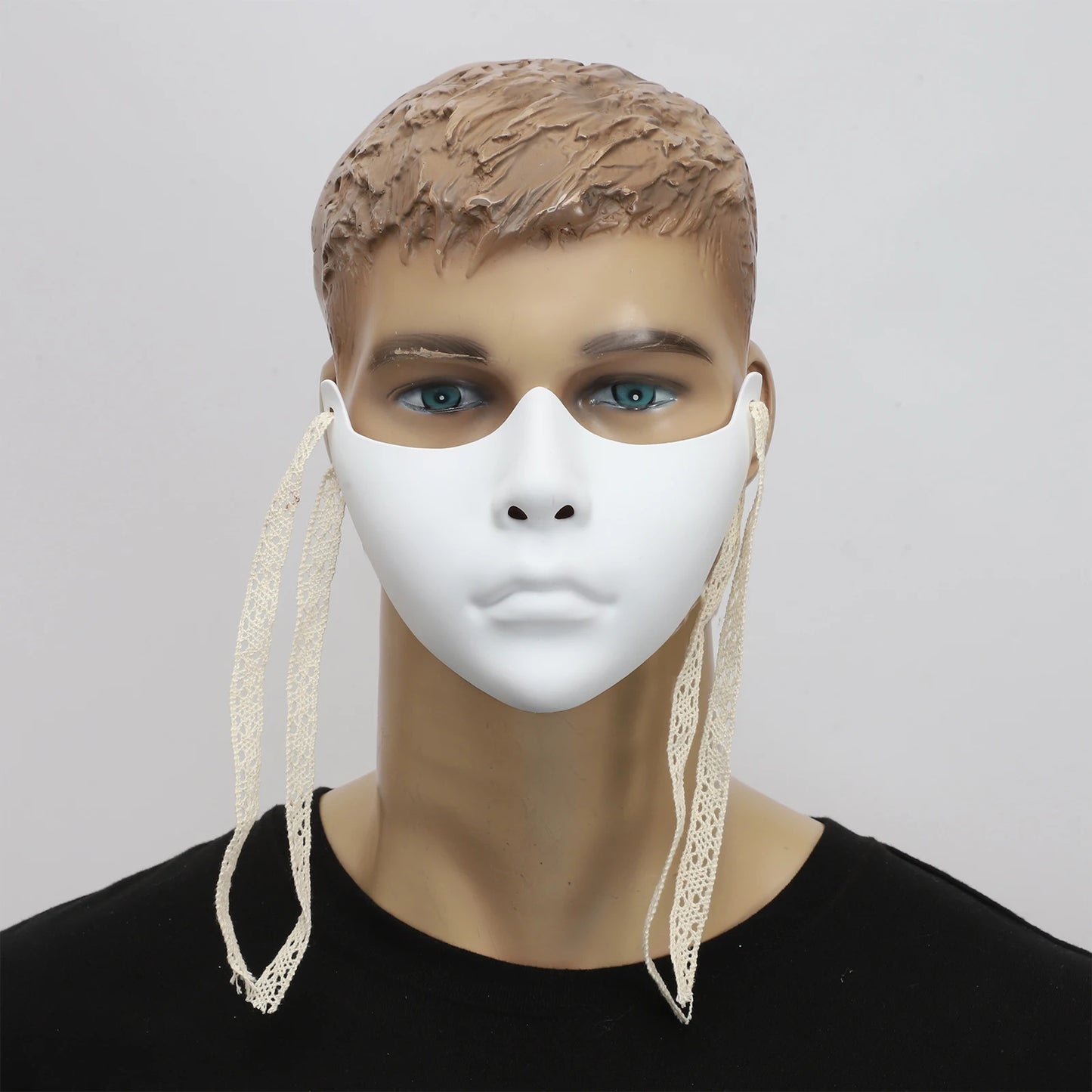 Cyberpunk Mechanical Half Face Mask — Technological Wings Mask for Men & Women, Halloween, Carnival, Dress-Up Props