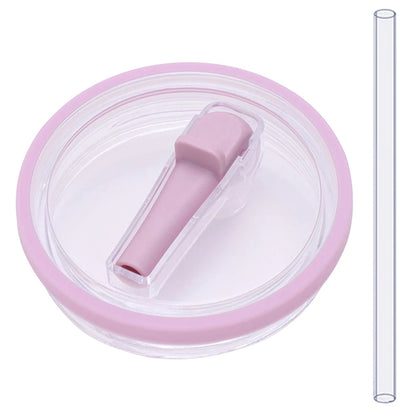 40oz Tumbler Flip Straw Lid – Spill-Proof, Reusable Replacement Cover for Stanley Cups