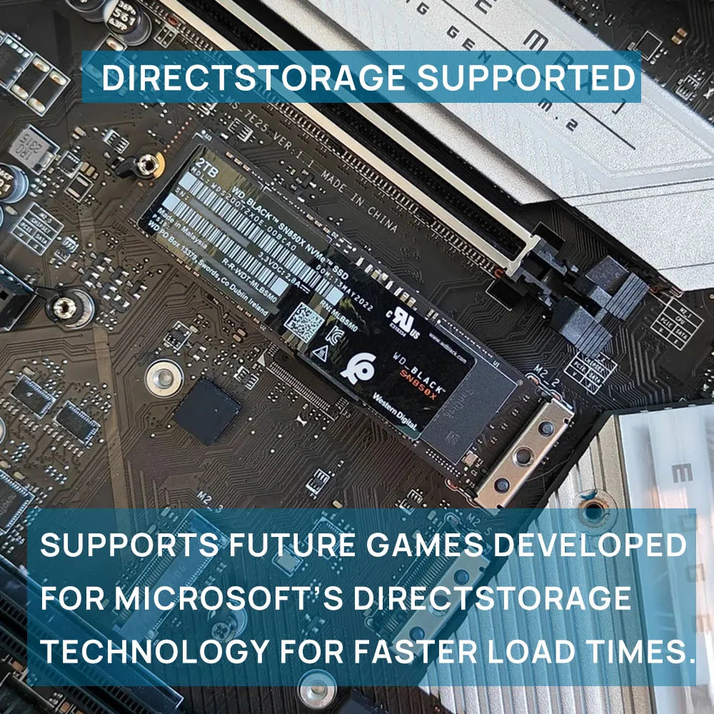 WD_BLACK SN850X M.2 NVMe SSD – 1TB/2TB/4TB PCIe 4.0x4 for Gaming, PC, Laptop, PS5