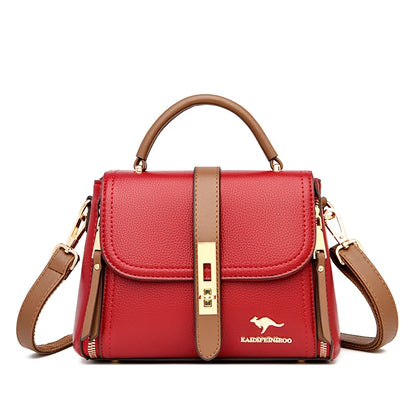 Genuine Leather Women’s Designer Handbag – Luxury Crossbody Messenger & Shoulder Tote Bag