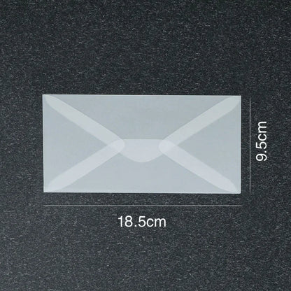 50 Pcs Blank Translucent Envelopes – for Invitations, Postcards, Gift Boxes, Wedding & Business Letters