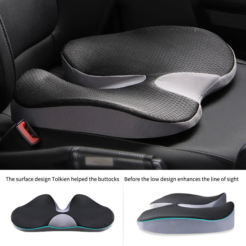 Non-Slip Orthopedic Memory Foam Prostate Cushion – Tailbone & Sciatica Pain Relief for Chair and Car Seat Comfort