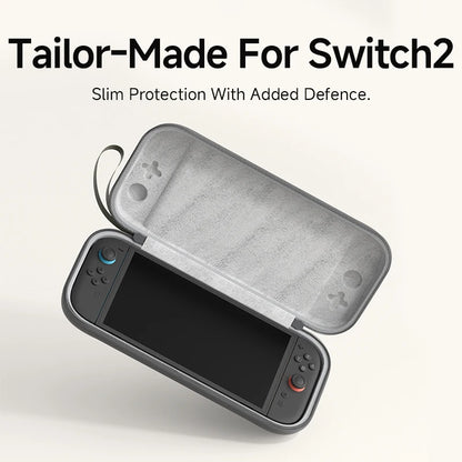 Hagibis Hard Shell Carrying Case for Switch 2 – Portable Travel Bag with 10 Game Cartridge Slots & Protective Cover