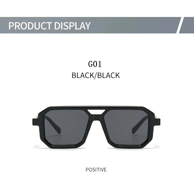 2024 Vintage Fashion Sun Protection Sunglasses – Square Retro Shades for Men & Trendy Women’s Gafas De Sol