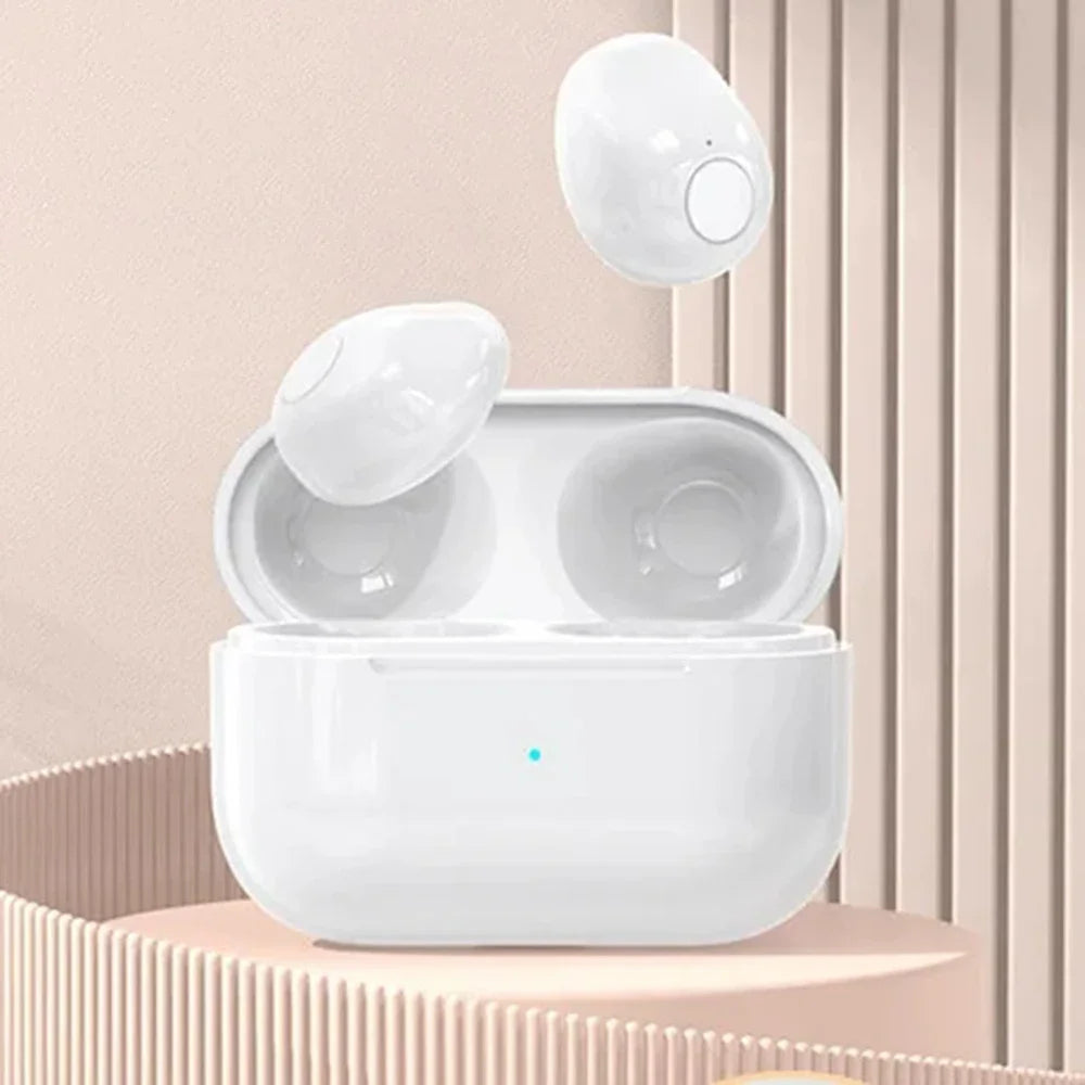 Invisible Mini Bluetooth Earphones V5.2 – TWS In-Ear Wireless Earbuds with Noise Reduction & Mic for Sleep