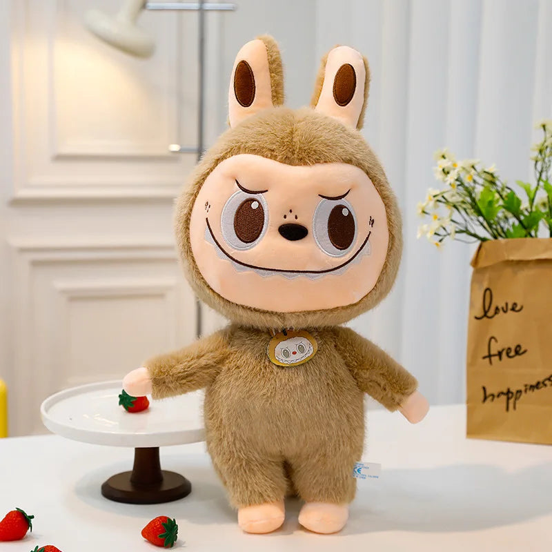 60cm Labubu Cute Rabbit Ragdoll Plush Toy – Soft Mink Fur Cartoon Pillow for Kids Christmas Gift