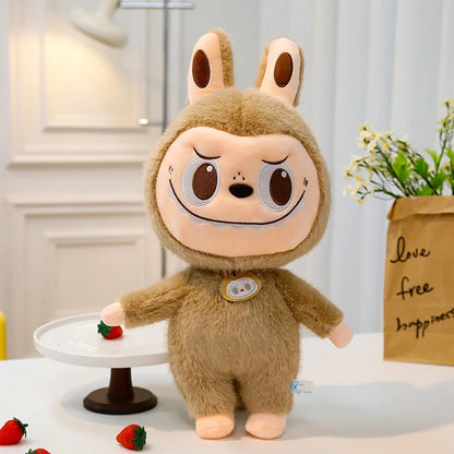 60cm Labubu Cute Rabbit Ragdoll Plush Toy – Soft Mink Fur Cartoon Pillow for Kids Christmas Gift
