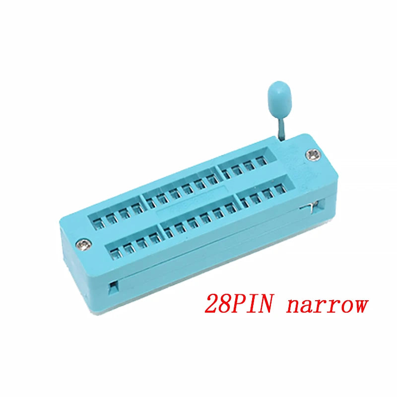 2.54mm Green DIP ZIF IC Socket – Universal P14-P40 Pin Solder Type Test Socket for IC Lock