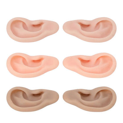 Soft Silicone Ear Model – Flexible Piercing Practice & Earring Display Training Mannequin for Jewelry Showcase & Ear Piercing Practice
