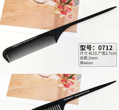 Professional Stainless Steel Hair Tail Comb – Fine Teeth Salon Styling Comb, Spiked Hair Care Tool for Barbers