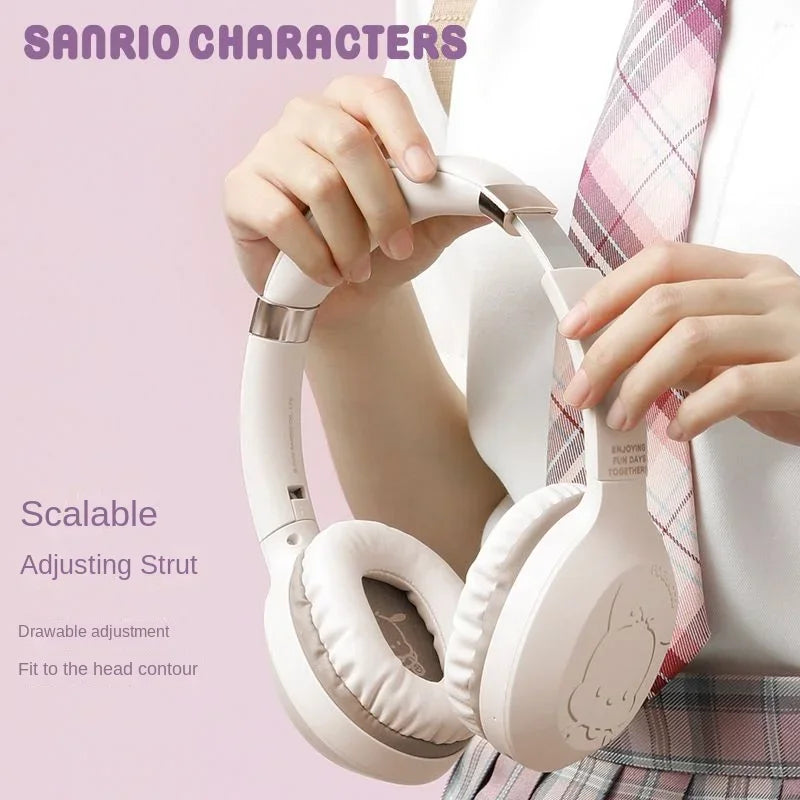 Hello Kitty & Kuromi S05 Wireless Bluetooth Headset — Kawaii Cartoon Character Headphones for Students, New Style