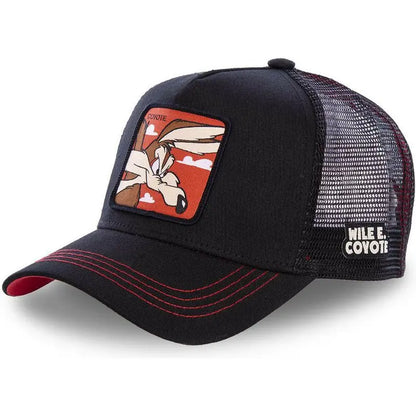 Anime Bunny TAZ DUCK Snapback Cap – Cotton Baseball Hat for Men & Women, Hip Hop Dad Mesh Trucker Cap