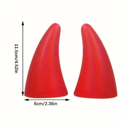 Funny Car Roof Devil Horns - Self-Adhesive Halloween & Christmas Car Decoration
