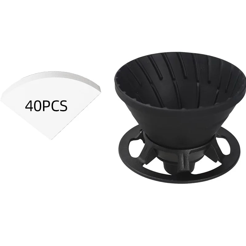 Reusable Silicone Coffee Filter Dripper – YRP Camping Pour Over Brewing Funnel for 1–2 Cups, Barista Coffee Making Tool Accessories