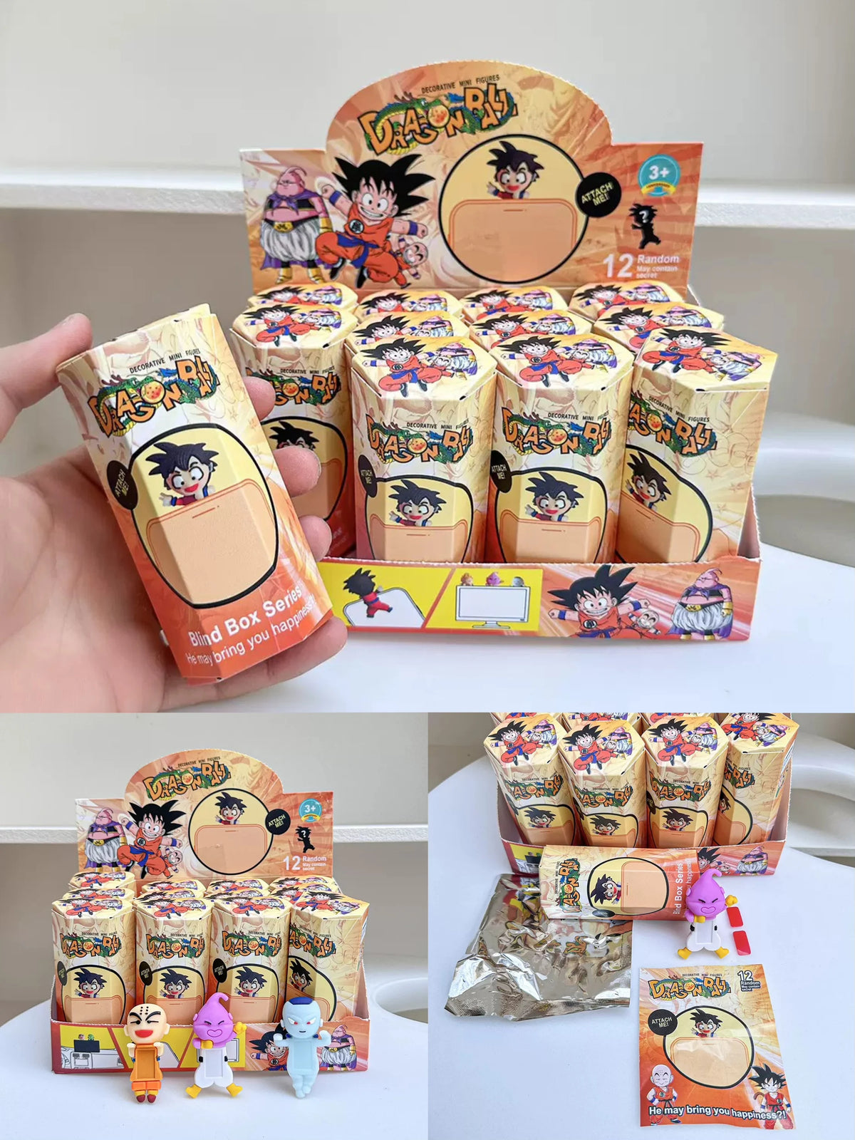 12PCS Surprise Blind Box Cartoon Character Dolls – Cute Model Toy Figures for Mobile, Car & Desktop Decoration Gift
