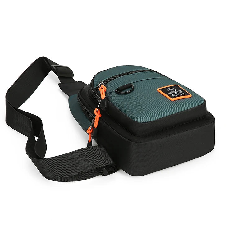 Men’s Outdoor Hiking & Cycling Shoulder Bag – Waterproof Sports Crossbody Chest Bag for Travel