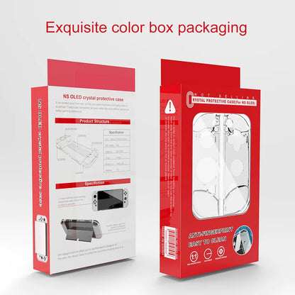 Transparent Protective Case for Nintendo Switch OLED — PC Shell Cover for Switch OLED Console