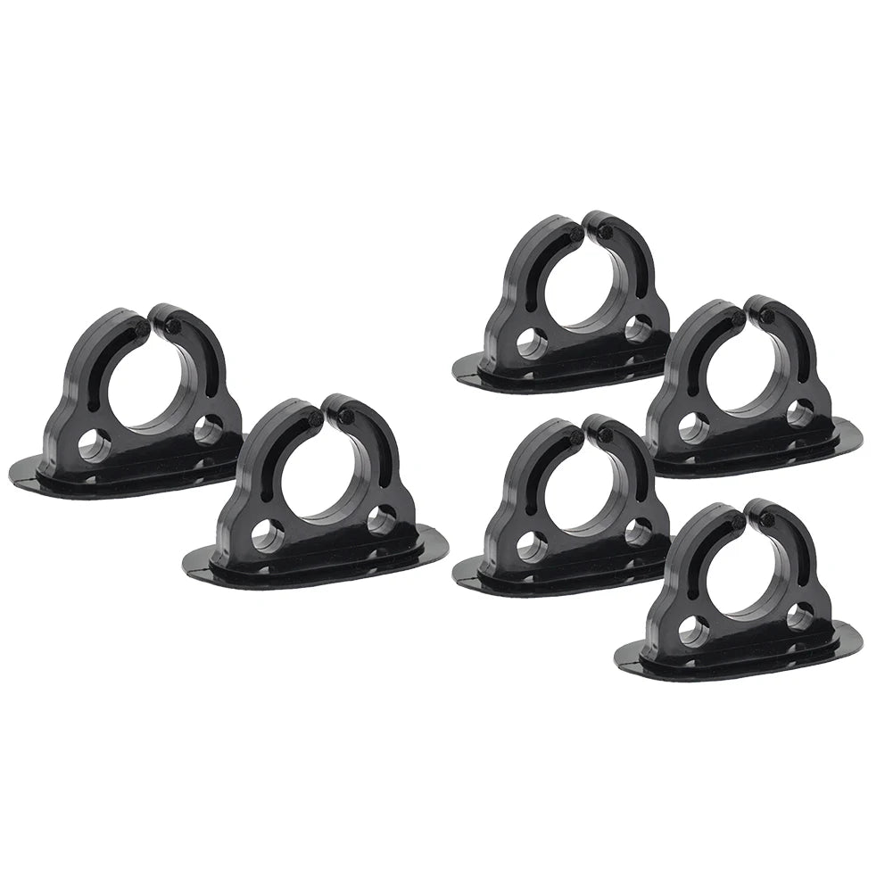 2/4PCS Paddle Storage Holders – Plastic Rubber Clips for Kayak, Canoe, Rowing & Inflatable Boat Oar Keeper
