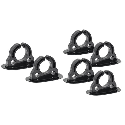 2/4PCS Paddle Storage Holders – Plastic Rubber Clips for Kayak, Canoe, Rowing & Inflatable Boat Oar Keeper