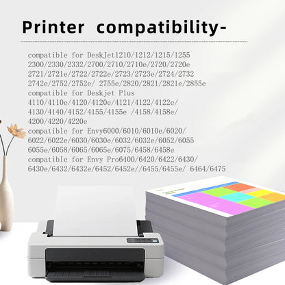 67XL Ink Cartridge Replacement Combo Pack for HP – Compatible with DeskJet 2755e, 2700, 2855e, 2800, 2742e, 4155e, 4255e, 4100 & Envy 6055 Printers Ink Set