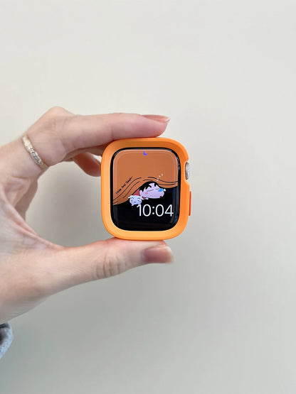 Candy Silicone Apple Watch Case & Strap - Protective Band Cover for Series 11 10 9 8 7 SE 6 5 4 Ultra 49mm 45mm 41mm 44mm 40mm