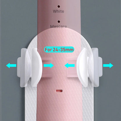 Adjustable Silicone Toothbrush Holder - Non-slip Wall Mount for Electric Toothbrushes ( Adapts to 99% of Models )