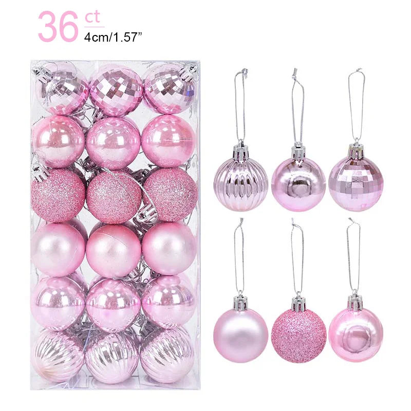 Christmas Ball Ornaments – Hanging Tree Pendants for Xmas, Home Decor, 2026 New Year & Holiday Gifts