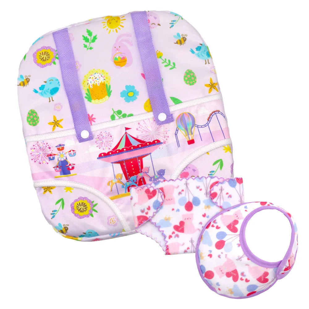 2pcs Doll Diaper Underwear Set - Baby Doll Accessories for 14-18 Inch Dolls, 43cm Baby Born Dolls & Toy Care Play
