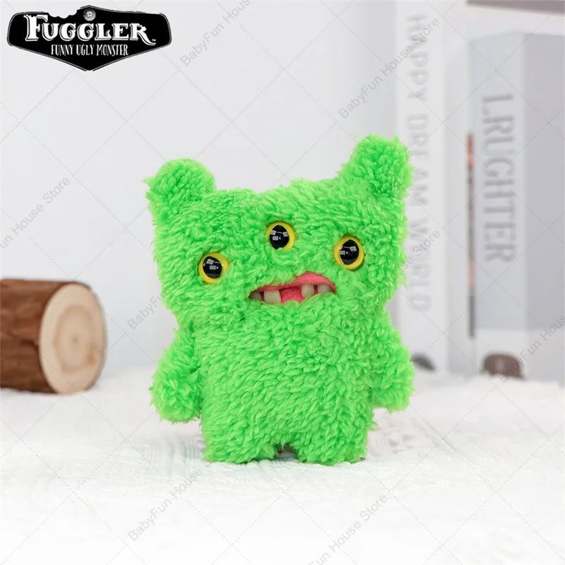 Original Fuggler Ugly Teeth Plush Keychain – Wide-Eyed Monster, Alien & Rabbit Peluche Pendant Toy