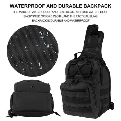 Men’s Waterproof Outdoor Crossbody Chest Bag – Sports Bike Shoulder Handbag