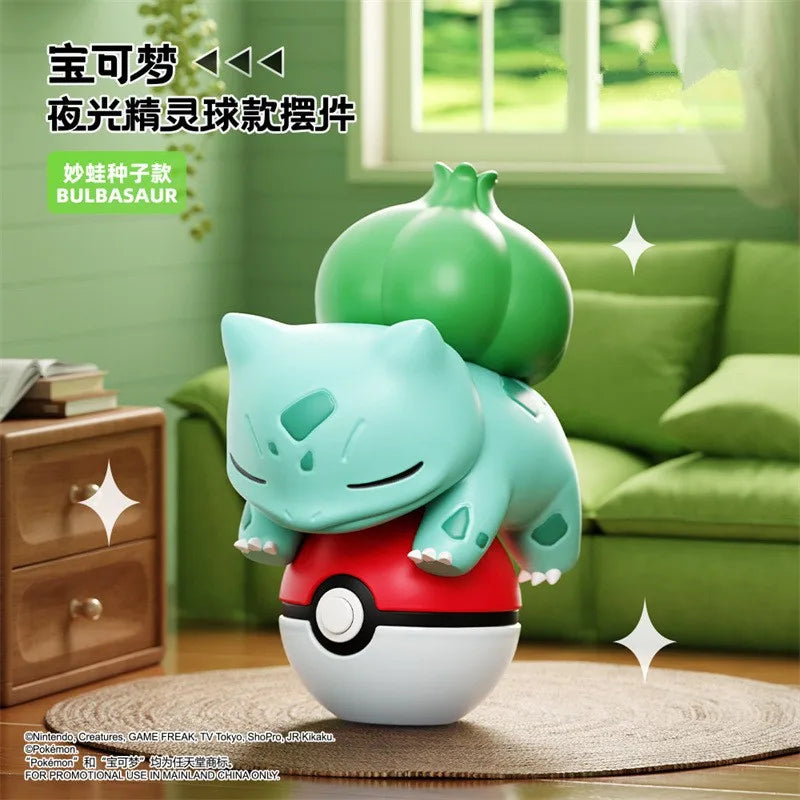 Authentic Pokémon Poké Ball Handmade Character Plush Dolls – Pikachu & Charmander Anime Model Ornament Kids Toy Christmas Gift