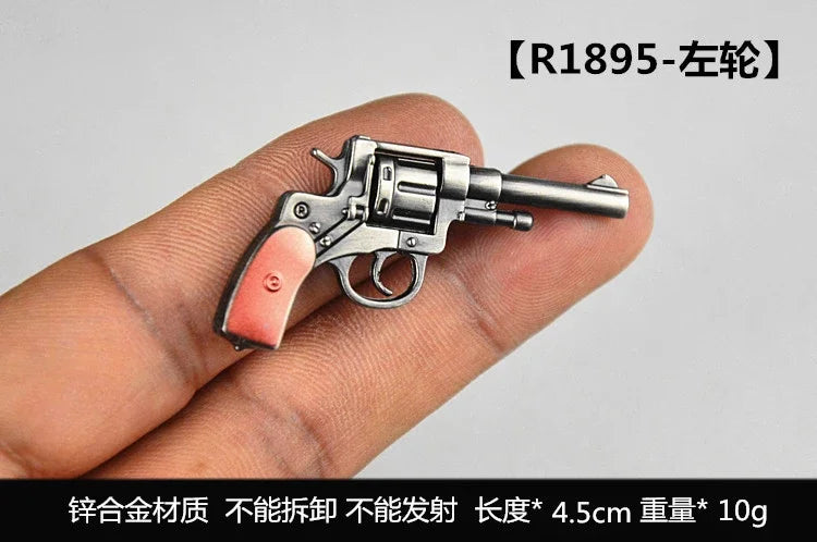 1/6 Scale Miniature Gun Set – Plastic P92, M1911, 98K, MP5K Rifles for 12" Action Figure Doll Accessories
