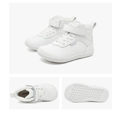 HOBIBEAR Kids Winter Shoes – Wide Toe Box Faux Fur Lined Ankle Sneakers for Boys & Girls